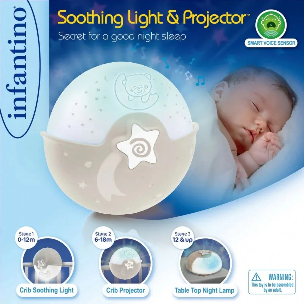3-Projektor 2w1 Infantino beżowy 3