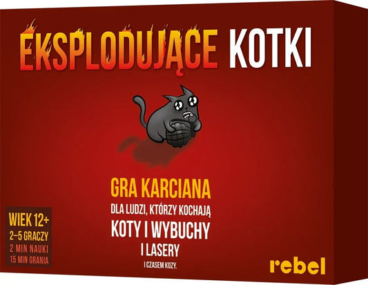 Rebel Gra Eksplodujące Kotki, nowa edycja popularnej gry karcianej - zabawki-dla-dziewczynki