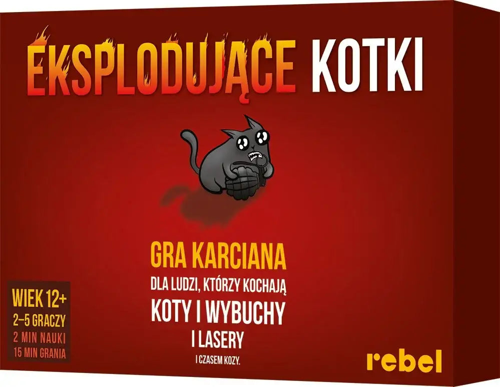 Rebel Gra Eksplodujące Kotki, nowa edycja popularnej gry karcianej - zabawki-dla-dziewczynki