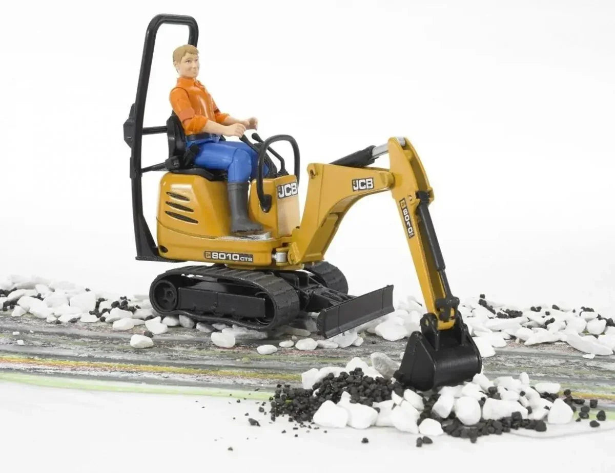 zabawka koparka JCB dla dzieci, figurka operatora, rozwijająca zabawka edukacyjna  - zabawki-dla-dziewczynki
