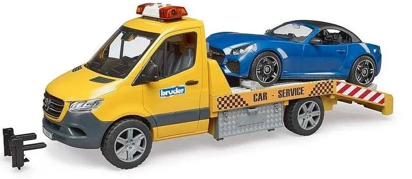 Pojazd Mercedes Sprinter laweta pomocy drogowej z modułem świetlno-dźwiękowym - zabawki-dla-dziewczynki