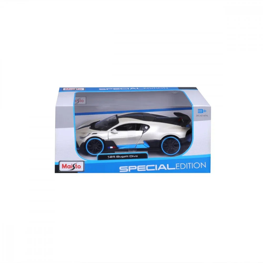Model kompozytowy Bugatti Divo 1/24 biały - zabawki-dla-dziewczynki