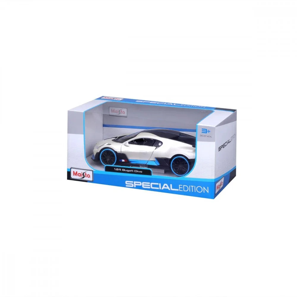 Model kompozytowy Bugatti Divo 1/24 biały - zabawki-dla-dziewczynki