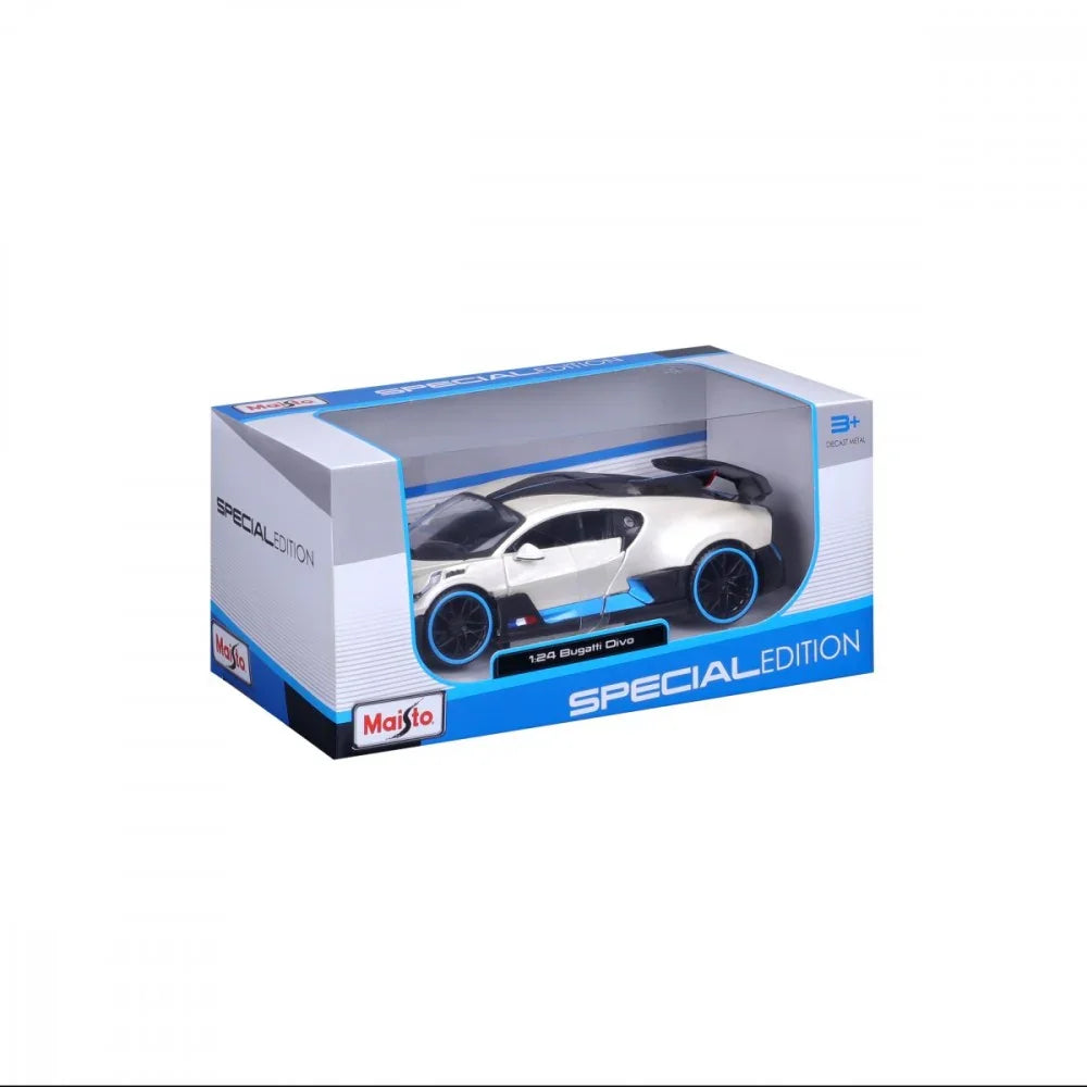 Model kompozytowy Bugatti Divo 1/24 biały - zabawki-dla-dziewczynki