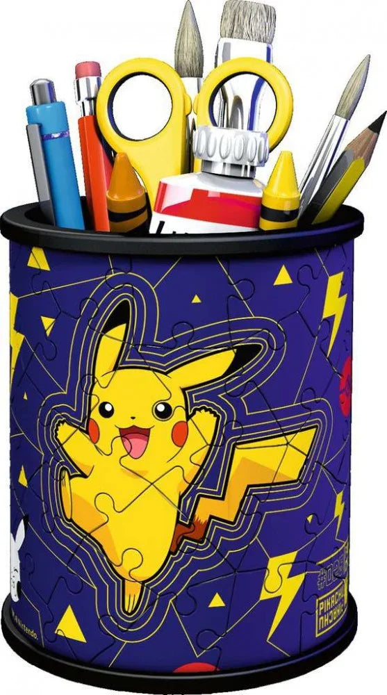 Puzzle 57 elementów 3D Przybornik Pikachu - zabawki-dla-dziewczynki