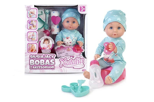 Lalka bobas siusiający 30 cm Edu&Fun - zabawki-dla-dziewczynki