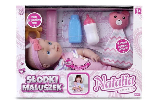 Lalka Natalia - Słodki maluszek 33 cm - zabawki-dla-dziewczynki