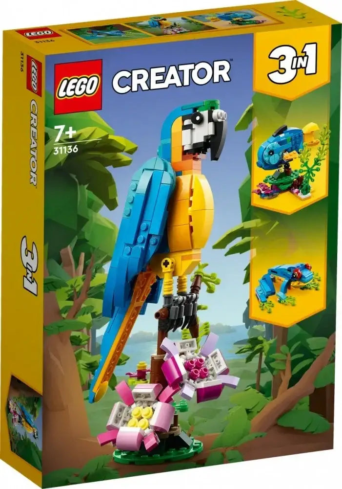 LEGO Creator 31136 Egzotyczna papuga - zabawki-dla-dziewczynki