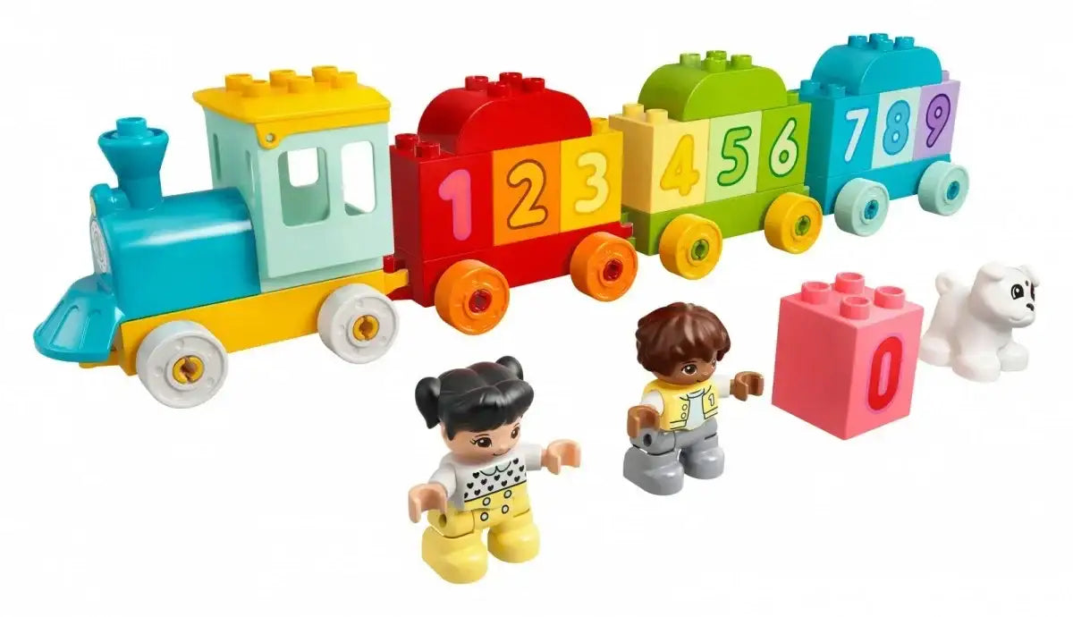 LEGO DUPLO 10954 Pociąg z cyferkami klocki edukacyjne dla dzieci nauka liczenia - zabawki-dla-dziewczynki