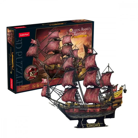 Puzzle 3D Zemsta Królowej Anny - Wersja Jubileuszowa - zabawki-dla-dziewczynki