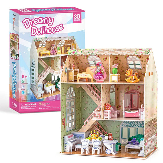 1-Puzzle 3D Domek dla lalek Dreamy 1