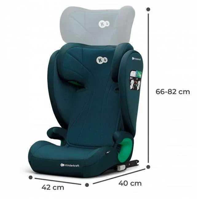 Fotelik samochodowy JUNIOR FIX 2 i-Size 100-150 cm HARBOR BLUE - zabawki-dla-dziewczynki