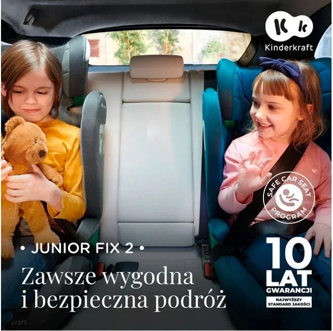 Fotelik samochodowy JUNIOR FIX 2 i-Size 100-150 cm HARBOR BLUE - zabawki-dla-dziewczynki