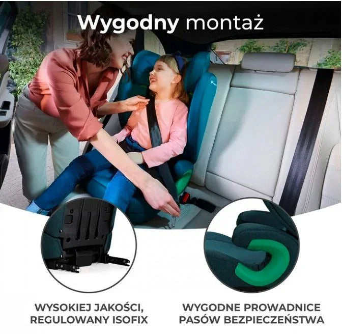 Fotelik samochodowy JUNIOR FIX 2 i-Size 100-150 cm HARBOR BLUE - zabawki-dla-dziewczynki