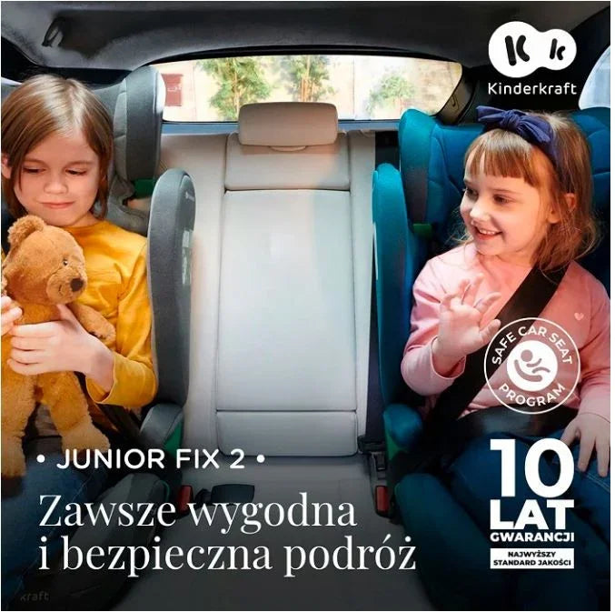 Fotelik samochodowy JUNIOR FIX 2 i-Size 100-150 cm ROCKET GREY - zabawki-dla-dziewczynki