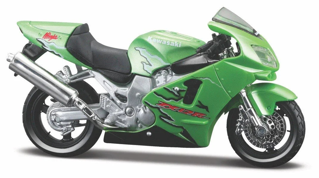 Model metalowy Motocykl Kawasaki Ninja ZR-12R 1/18 z podstawką - zabawki-dla-dziewczynki