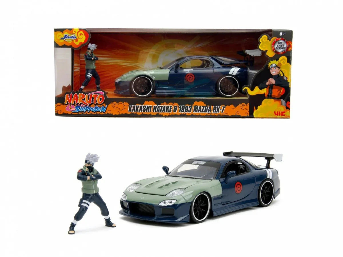 Pojazd z figurką Naruto 93 Mazda RX-7 1/24 - zabawki-dla-dziewczynki