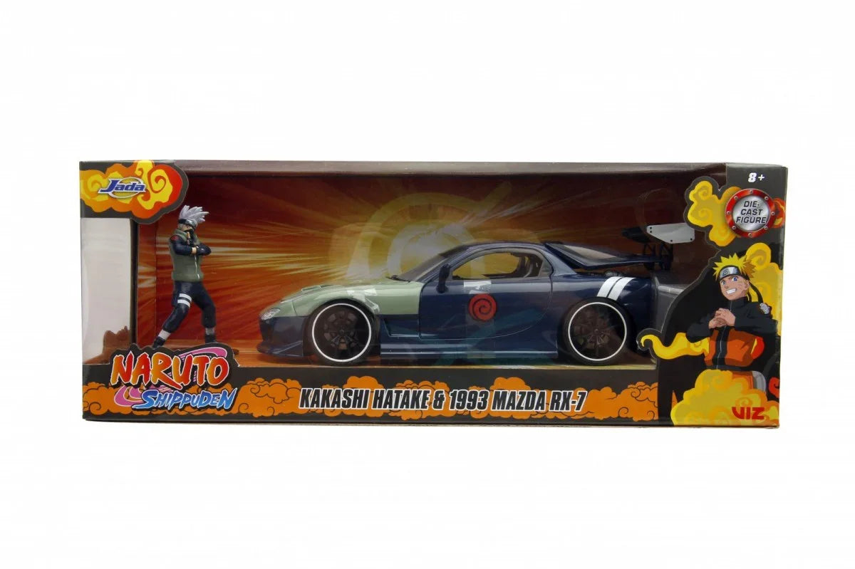 Pojazd z figurką Naruto 93 Mazda RX-7 1/24 - zabawki-dla-dziewczynki