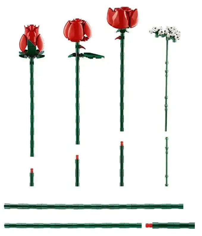 LEGO Klocki 10328 Icons bukiet róż zestaw  - zabawki-dla-dziewczynki