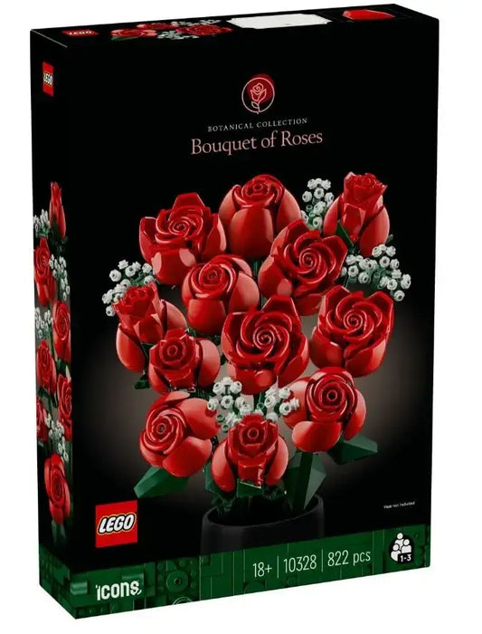 LEGO 10328 Icons bukiet róż zestaw  - zabawki-dla-dziewczynki