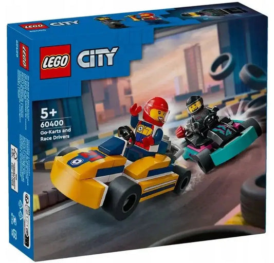 LEGO City 60400 gokarty i kierowcy zestaw LEGO - zabawki-dla-dziewczynki