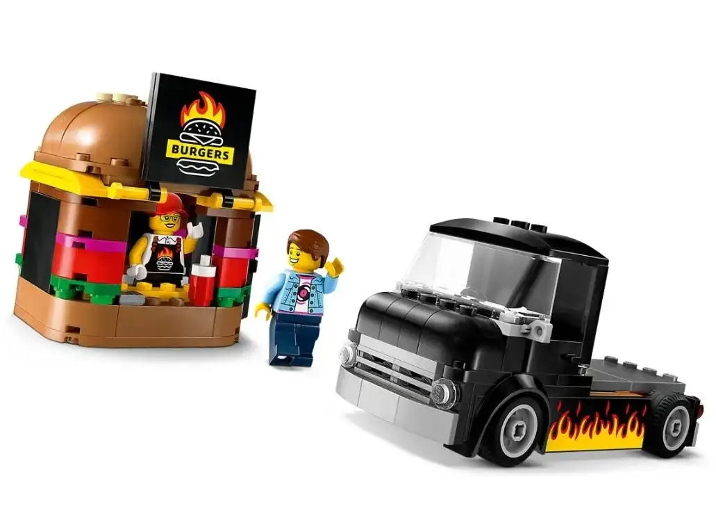 LEGO Klocki 60404 City ciężarówka burger zabawa - zabawki-dla-dziewczynki