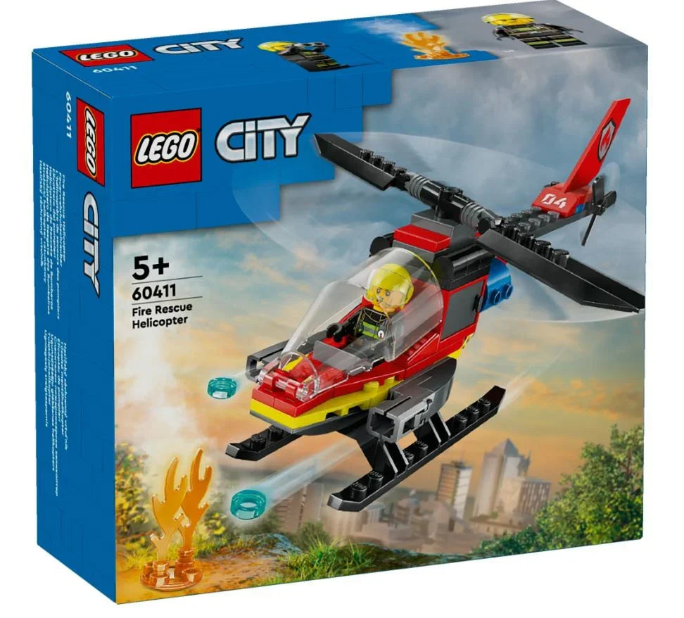 Klocki City 60411 Strażacki helikopter ratunkowy - zabawki-dla-dziewczynki