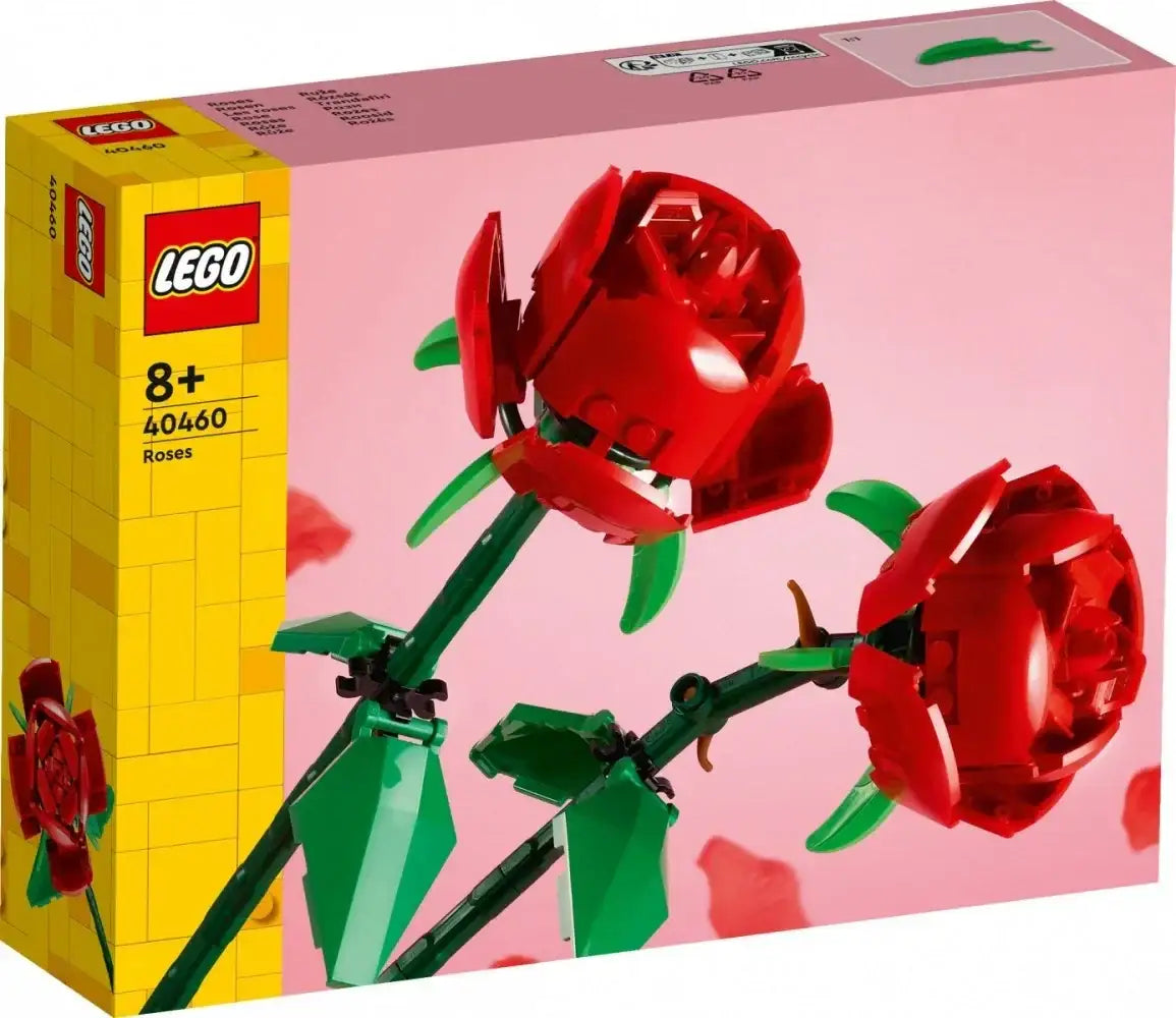 LEGO Klocki 40460 Róże zestaw dwóch czerwonych kwiatów  - zabawki-dla-dziewczynki