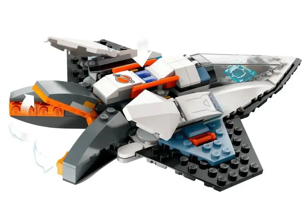 Kreatywny zestaw klocków LEGO kosmiczny statek, zabawki dla dzieci, rozwijające wyobraźnię - zabawki-dla-dziewczynki