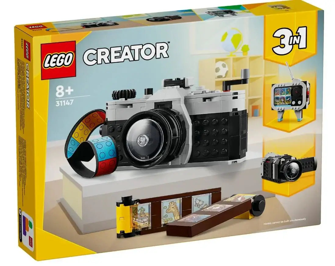 Zestaw LEGO Creator 3w1 aparat fotograficzny, kreatywna zabawka dla dziewczynki, 8+