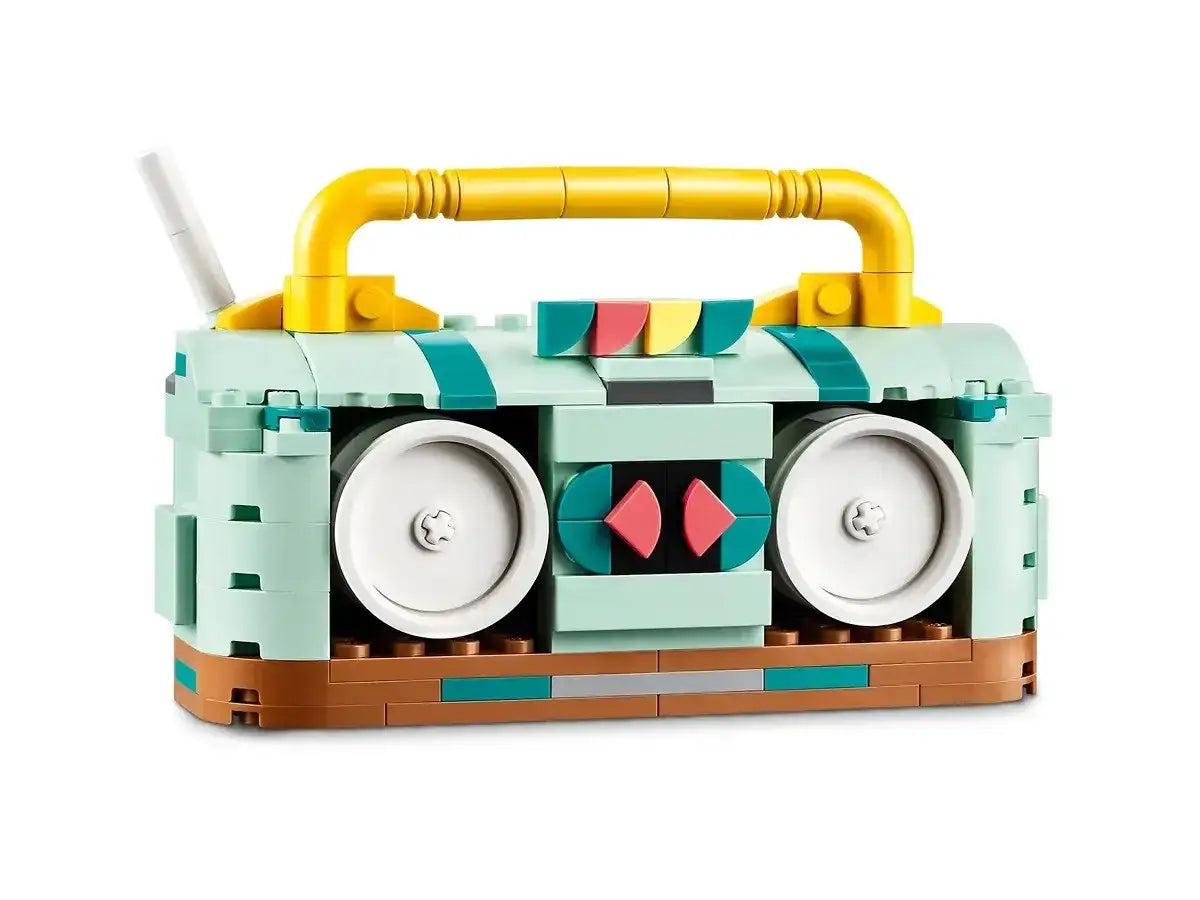 kolorowe radio boombox z klocków LEGO, kreatywna zabawka - zabawki-dla-dziewczynki