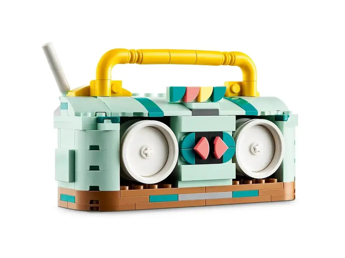 Kolorowy boombox z klocków LEGO, kreatywna zabawka - zabawki-dla-dziewczynki