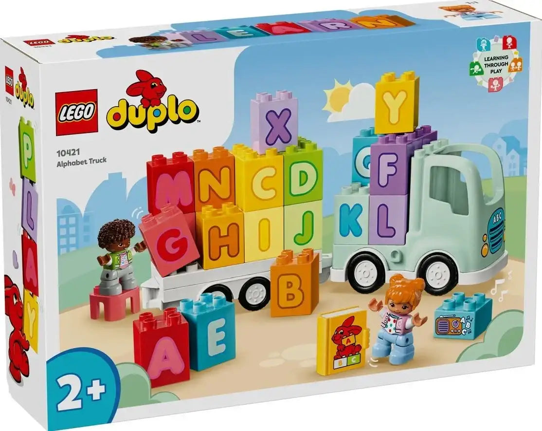 LEGO DUPLO 10421 Ciężarówka z alfabetem, edukacyjny zestaw dla dzieci od 2 lat - zabawki-dla-dziewczynki