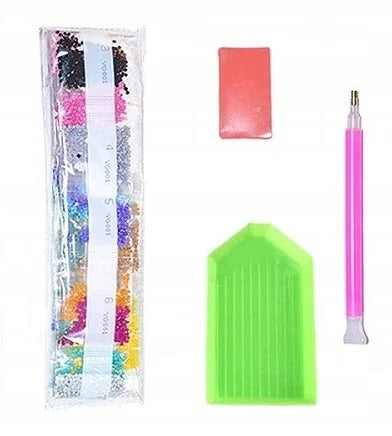 Diamentowa mozaika - Czerwony samochód - zabawki-dla-dziewczynki