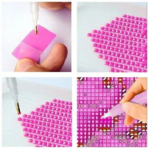 Diamentowa mozaika - Czerwony samochód - zabawki-dla-dziewczynki