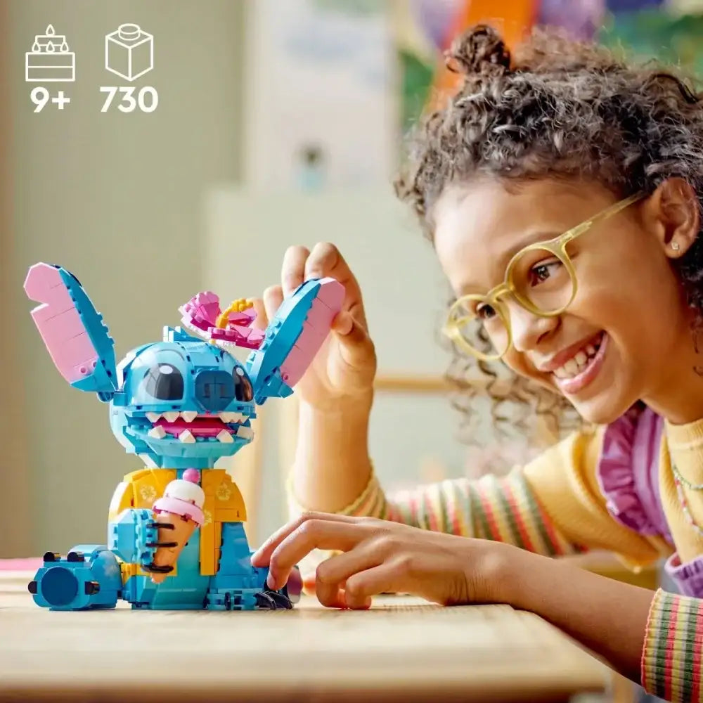 Duża figurka Stitcha z LEGO Disney 43249 do zabawy i kolekcji - zabawki-dla-dziewczynki