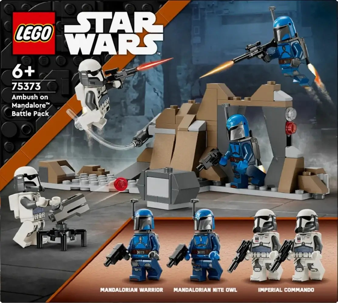 Klocki LEGO Star Wars 75373 model zestawu Mandalorianie - zabawki-dla-dziewczynki