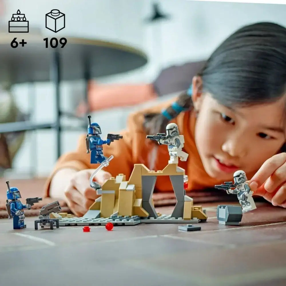 LEGO Star Wars 75373 Zasadzka na Mandalorze - zestaw bitewny - zabawki-dla-dziewczynki