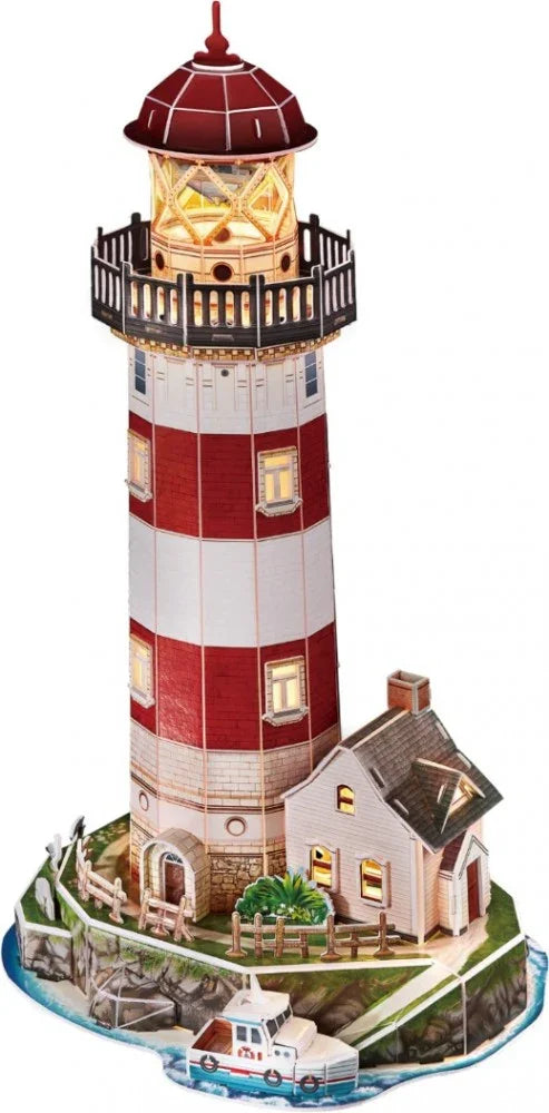 Puzzle 3D 72 elementy Latarnia wersja nocna - zabawki-dla-dziewczynki