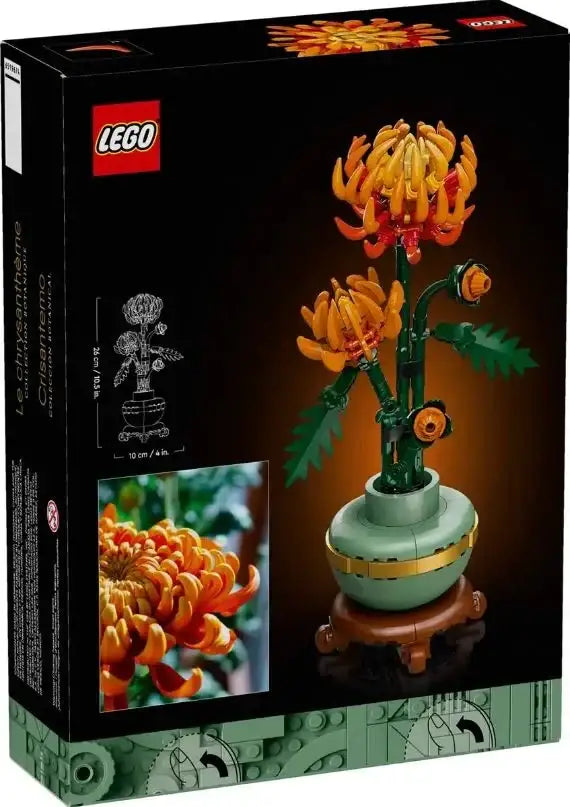 Zestaw LEGO kwiat chryzantema w doniczce, kreatywna zabawka dla dziewczynki