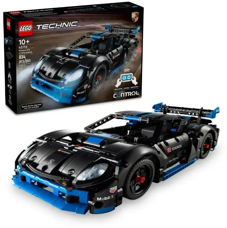 LEGO Technic Porsche GT3, czarny samochód zabawka kreatywna dla dzieci, zestaw 834 elementy  - zabawki-dla-dziewczynki