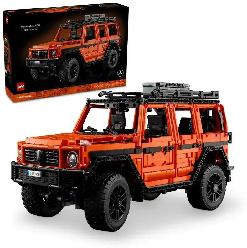 Zabawka LEGO Technic Mercedes-Benz G 500, pomarańczowy model auta terenowego dla dzieci - zabawki-dla-dziewczynki