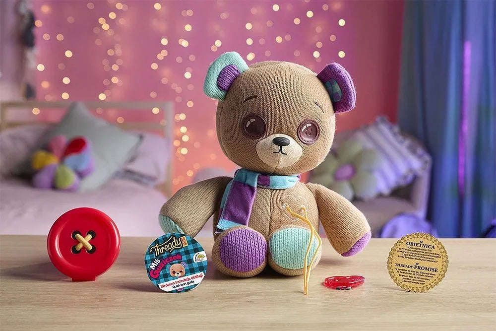 Cobi Thready Bear Miś Guziczek edukacyjna maskotka mówiąca - zabawki-dla-dziewczynki