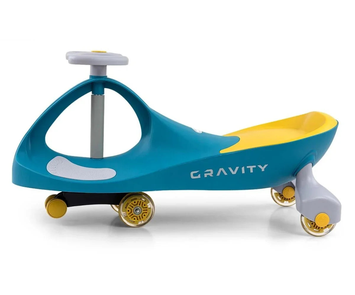 Bezpieczny jeździk grawitacyjny dla dzieci