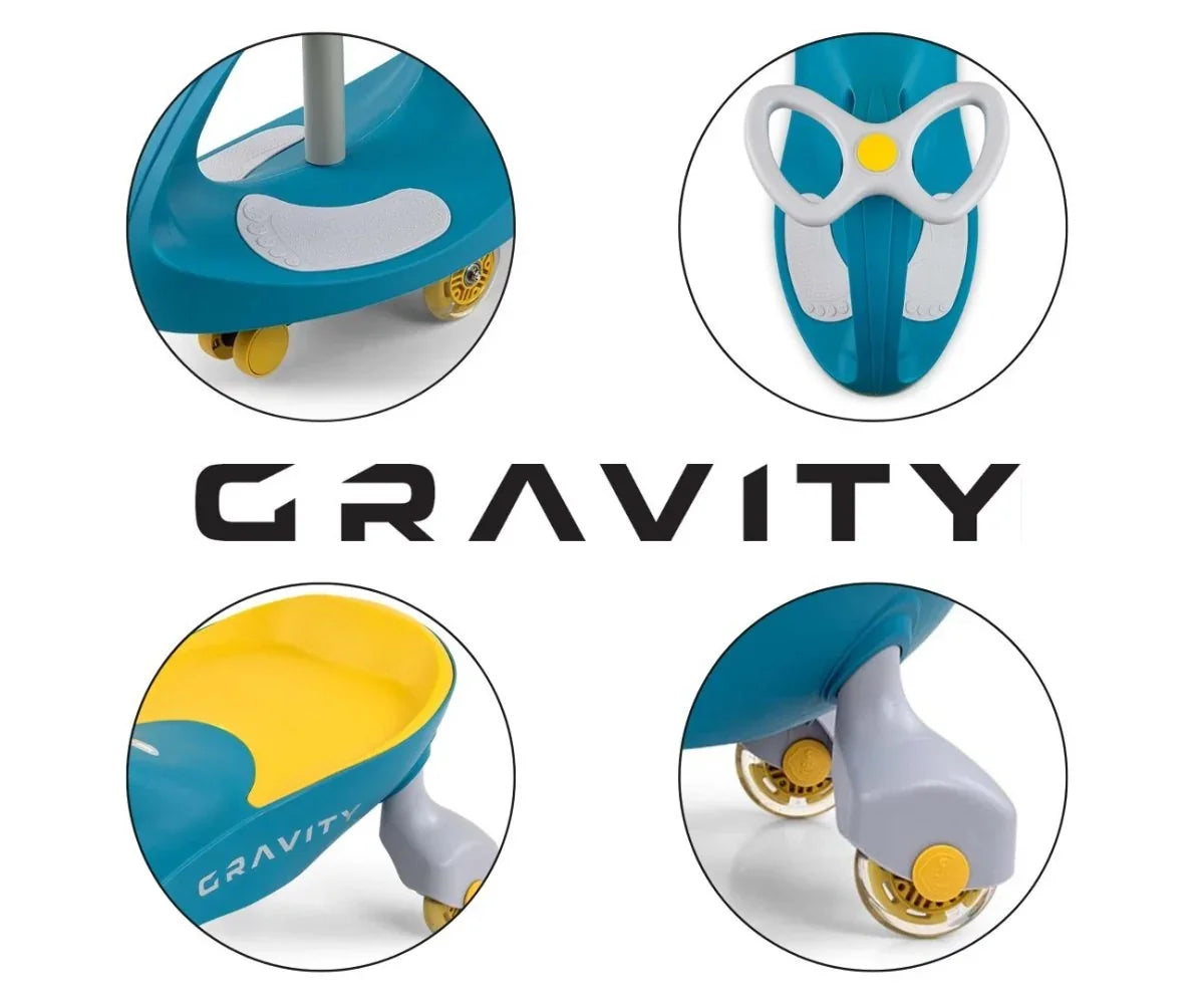 Zabawka rozwijająca motorykę dużą – jeździk Gravity
