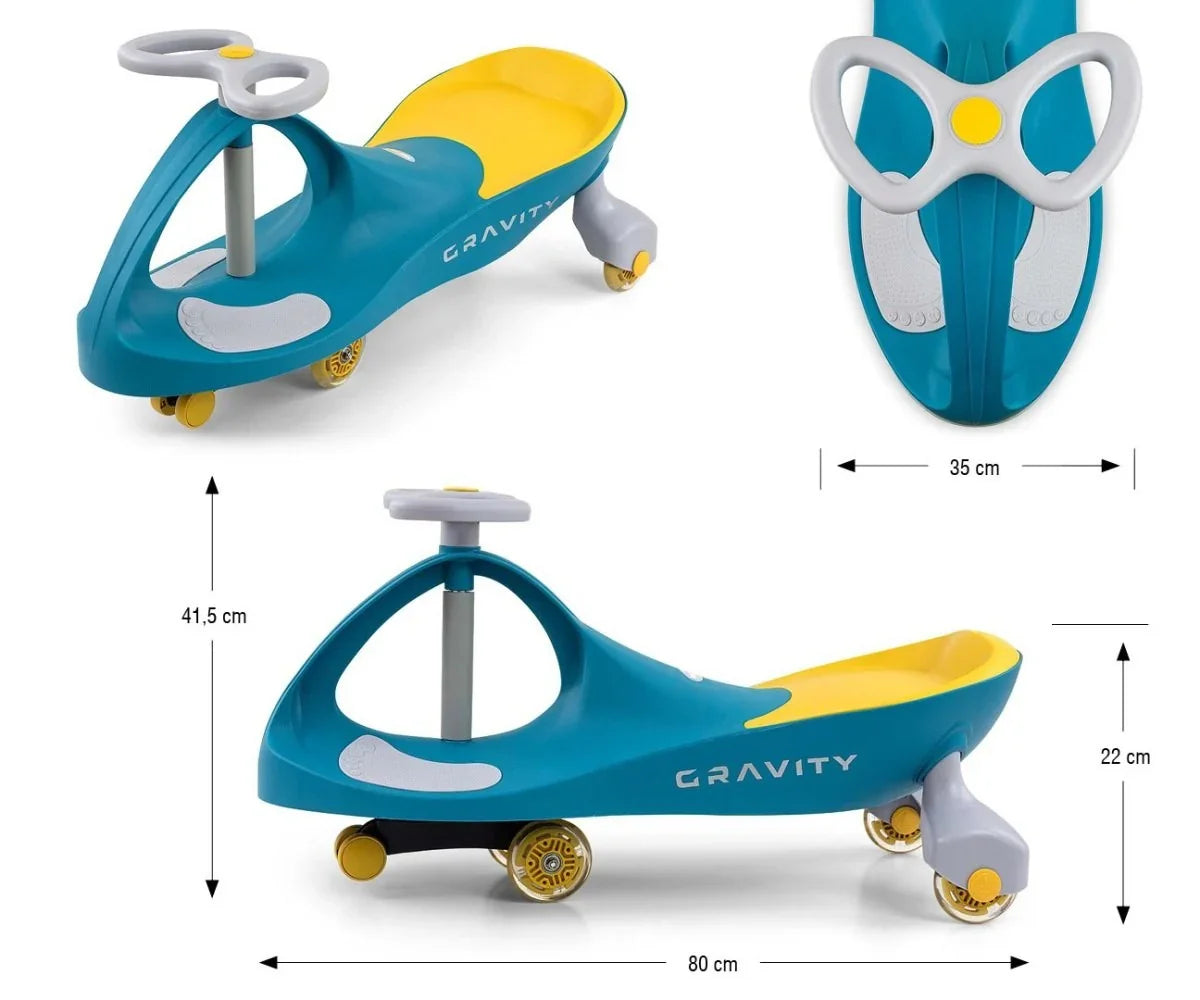 Jeździk grawitacyjny Gravity z regulacją kierownicy