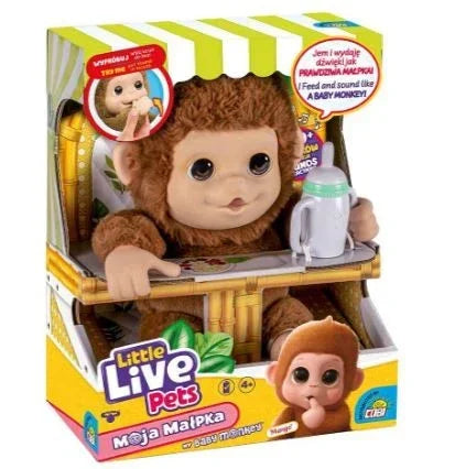 Cobi Little Live Pets Małpka realistyczna interaktywna zabawka - zabawki-dla-dziewczynki
