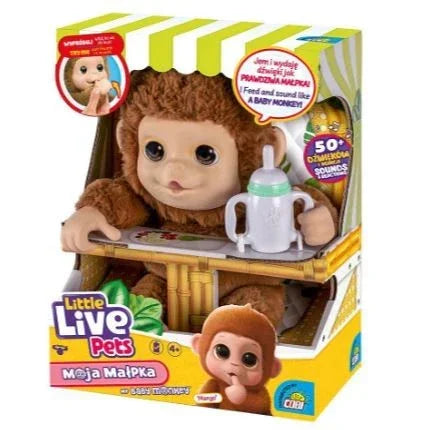 Cobi Little Live Pets Małpka maskotka do zabawy edukacyjnej i rozrywkowej- zabawki-dla-dziewczynki