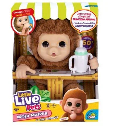 Małpka Little Live Pets Cobi interaktywna maskotka do zabawy - zabawki-dla-dziewczynki