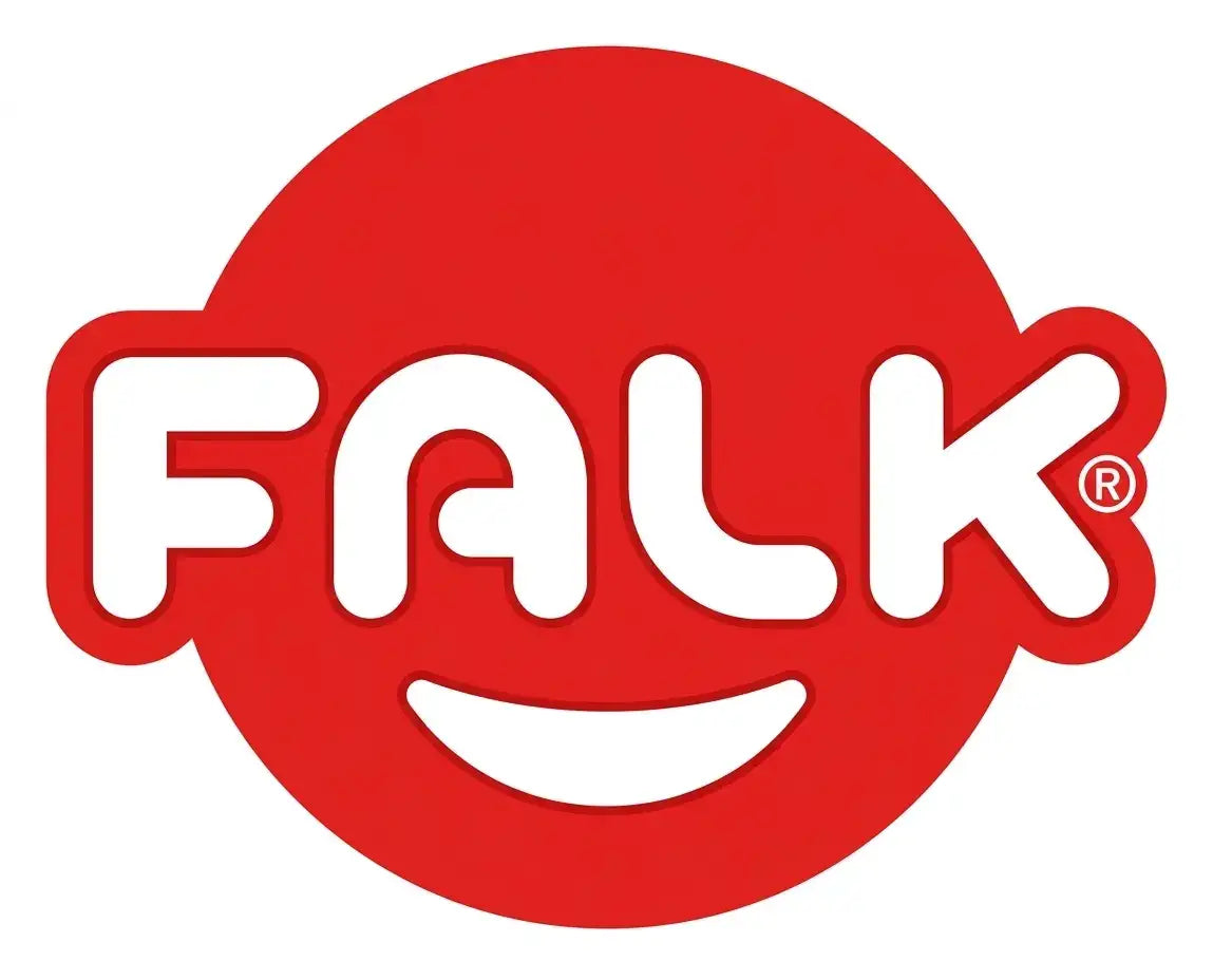 FALK – logo marki pojazdów na pedały i zabawek jeździków dla dzieci